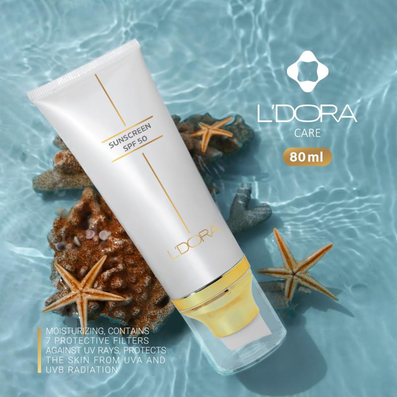 کرم ضد آفتاب لدورا SPF50 مناسب انواع پوست